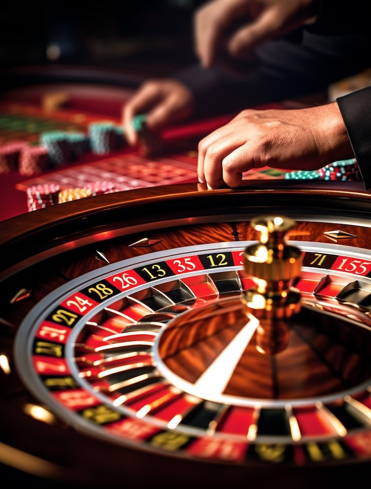 Live dealer studio with multi-camera setup for togelmandiri MSC blackjack table